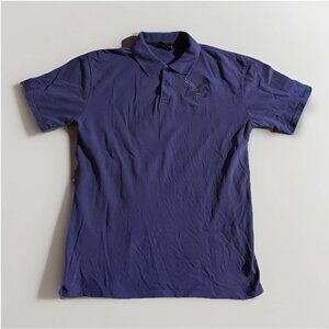 VTG ZOO YORK Mens Polo Shirt XXL Purple Embroidered Big Logo Y2K 90s Rap Street
